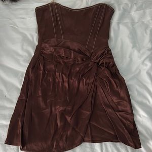Zara Brown Mini Dress